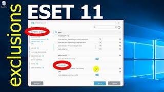 How to add Files to ESET Smart Security 11 Exceptions list