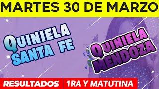 Quinielas Primera y matutina de Santa Fe y Mendoza Martes 30 de Marzo