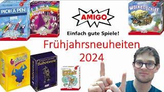 Frühjahrsneuheiten 2024 - AMIGO Spiele - Brettspiele Neuheiten - Saboteur - Hornochsen - 6 nimmt