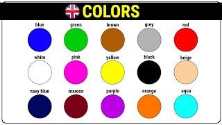 Colors in English