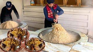 65 kg Samarkand Pilaf | The best PILAF cooked in linseed oil | Uzbek Pulao