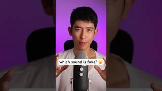 which sound is fake?  #asmr