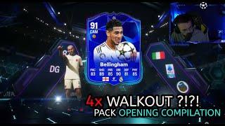 x4 WALKOUT ?!? Luckiest FC25 PACK OPENING !!!