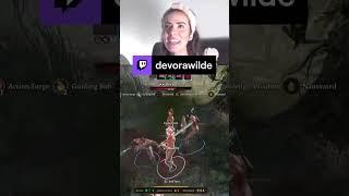 Dev loosing it fighting a frog | devorawilde on #Twitch