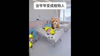 当爷爷变成植物人 #猫meme #funny #喵哥是萌新  #meme #cat #人類迷惑行為  #猫meme小剧场 #搞笑 #沙雕剧情  #pets #植物人 #医学奇迹