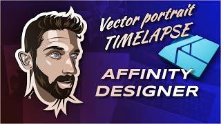 How to make a vector portrait on iPad in Affinity Designer