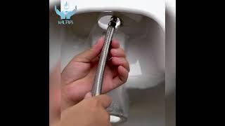 Let us teach you how to install hot and cold water mixing bathroom faucet