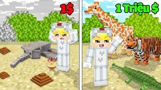 Tô Gà Mở Sở Thú 1$ Vs 1.000.000$ Trong Minecraft!