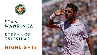 Stan Wawrinka vs Stefanos Tsitsipas - Round 4 Highlights | Roland-Garros 2019