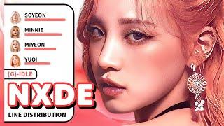 (G)-IDLE - Nxde (Line Distribution)