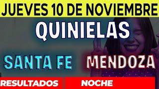 Resultados Quinielas Nocturna de Santa Fe y Mendoza, Jueves 10 de Noviembre