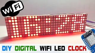 DIY WiFi Clock Informer on MAX7219 and ESP8266 / WiFi часы информер на MAX7219 и ESP8266