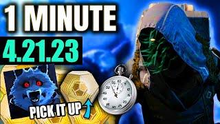 New Destiny 2 Players - Get These NOW!  (Xur in 1 MINUTE: 4/21/23)