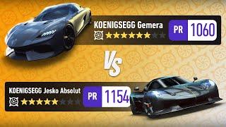 Koenigsegg Gemera (Stage 6) vs Koenigsegg Jesko Absolut (Stage 5) | Need For Speed No Limits