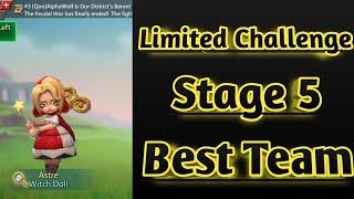 Lords mobile witch doll limited challenge stage 5 best team|Astre Stage 5|Dark Disaster stage 5