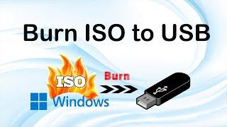 (Easy & Free) How to Burn ISO File to USB Flash Drive on Windows 10 | Create Bootable USB Drive