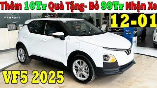 Thêm 10Tr Quà Tặng Cho Vinfast VF5 Tháng 1 Năm 2025, Bỏ 99Tr Nhận Xe| Lăn Bánh Vinfast Vf5|Topcarvn