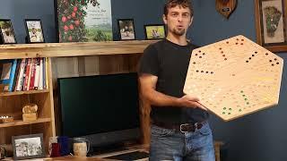 Wooden Aggravation Game Board (Wahoo), Double-Sided