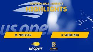 Maryna Zanevska - Aryna Sabalenka | Highlights - 1. Runde, US Open 2023 | SDTV Tennis