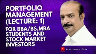 Portfolio Management (Lecture 1 in Urdu/Hindi)Calculate Stock Risk and Historic Return