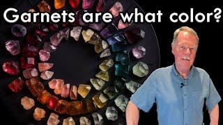 What are the colors of garnet gemstones?