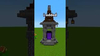 The BEST Minecraft Nether Portal Build Tutorial #minecraft #shorts #minecraftshorts