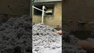 Satisfying dryer vent cleaning, so much lint!