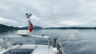 Boating in Norway in October