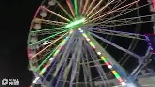 Fairground Ride Ejects People When Safety Bar Breaks