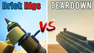 Brick Rigs RPG VS Teardown ROCKET Laucher - Which is Best?