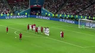 Cristiano Ronaldo Free Kick Goal AGAINST Spain ! 3-3. ( Portuguese Commentator)