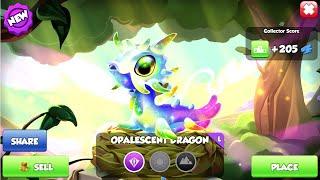 Hatched Opalescent Dragon-Dragon Mania Legends | 2637 Happy Dragons in dragon delight event | DML