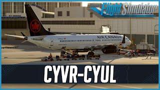 Flying Air Canada MAX8 into Montreal | iFly MAX8 | Real World Air Canada OPS | VATSIM