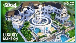 Most Luxurious Mansion [No CC] - Sims 4 Speed Build | Kate Emerald