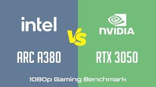 Intel Arc A380 vs nVidia GeForce RTX 3050 - 1080p Gaming Benchmark