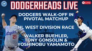 DodgerHeads Live: Dodgers walk-off win key for NL West, Tony Gonsolin & Walker Buehler in October