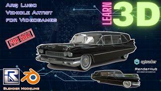 Cadillac Hearse Victoria SS 1959 - Learn 3D while you watch Arq Lugo Youtube