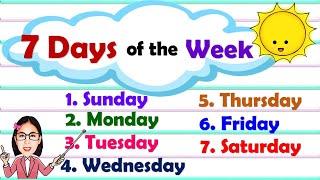 Learn the 7 Days of the Week || Spelling || Sentences