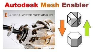 Редактируем STL модели в Autodesk Inventor, плагин  Autodesk Mesh Enabler