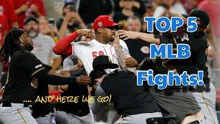 Top 5 MLB fights and brawls! Watch #2 as Amir Garrett takes on the entire Pirates bench! #fight