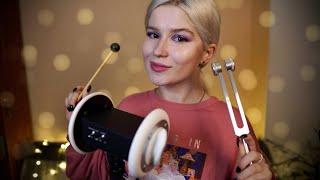 The BEST hypnotic sounds for sleep  ASMR tuning fork, ears tapping, mouth sounds, whispers 