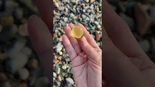 Only 1 in 5,000? I Found It! #seaglass #beachcombing #seaglasshunting
