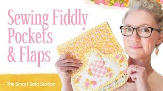 Sewing Fiddly Pockets & Flaps - Smart Sofa Station Part 3