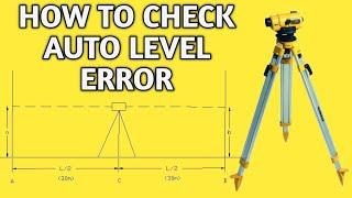 How to check Auto level error at site