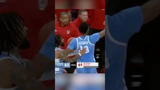 UNC throws WOLFPACK down sign!
