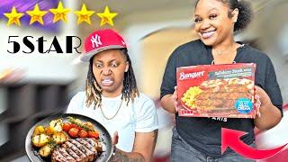 DISGUISING A FROZEN TV DINNER As A 5 STAR MEAL *BAD IDEA*
