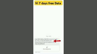 how to get free 1gb data in vi for7 Days#shorts #tech #visim