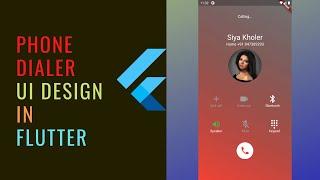 Phone dialer UI design in Flutter | Speed up code | Flutter tutorial for beginners.