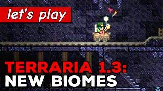 Underground desert & granite biomes, abandoned minecarts | Terraria 1.3 gameplay part 1