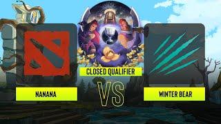 Dota2 - nanana vs Winter Bear - ESL One - Bangkok: MESWA Closed Qualifier